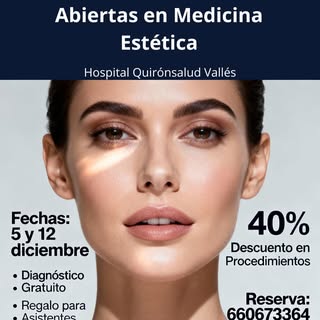 Presentamos nuestra nueva unidad de medicina estética en el hospital Quironsalud Vallés. Para celebr