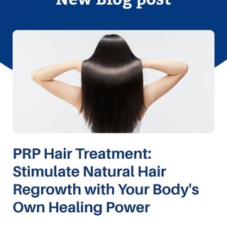 If you're experiencing hair thinning or early hair loss, PRP (Platelet-Rich Plasma) Therapy is a saf