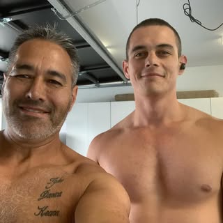 Training with my son during lockdown.