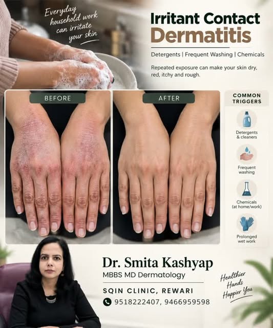 बार-बार खुजली, जलन, लालपन या स्किन का रूखा पड़ना? इसे सिर्फ “Dry Skin” समझकर Ignore न करें। ⚠️
🧴 So