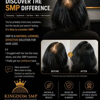 Hair loss doesn’t define you.
Restore the look. Restore the confidence. 👑

Discover the SMP Differe