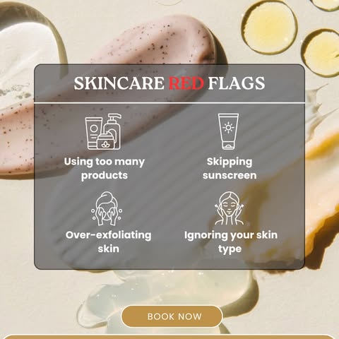 Your skincare routine might be the reason your skin isn’t improving! 👀🚩

Buying products because t