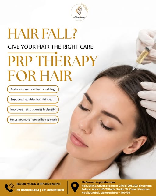 Hair fall deserves the right treatment, not temporary solutions. 🌱✨

PRP Hair Therapy uses componen