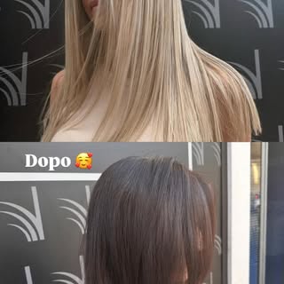 Dal biondo al cioccolato é un attimo 🥰☺️ 
#hair #caserta #parrucchieri #hairtransformation #hairfas
