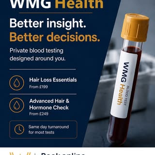 Introducing WMG Health. Private blood testing at our Harley Street Clinic designed around you. 

Hor