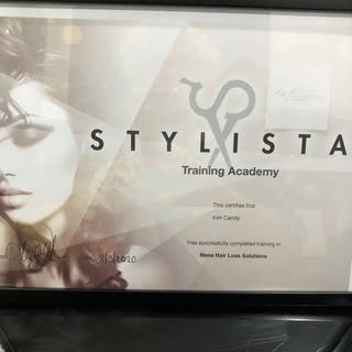 Today we completed our training in “Men’s Hair Loss Solutions” at the “Stylista Training Academy” wi