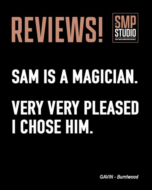Reviews! 
•
Sam is a magician. Very very pleased I chose him! 
•
Did you know?
SMP is 100% safe.
Res