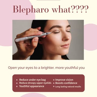 ✨ Eyes that reflect how you truly feel ✨

Blepharoplasty—also known as eyelid surgery—is a subtle ye