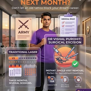 Army Medical next month? Don't let an old tattoo stand between you and your dream career.

We unders