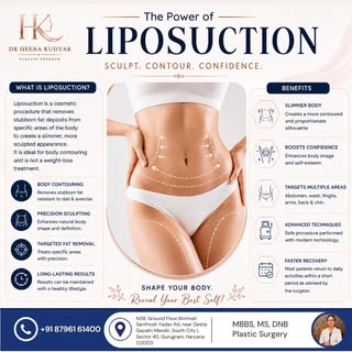 ✨ Liposuction: Sculpt. Contour. Confidence. ✨

Say goodbye to stubborn fat and achieve a more define
