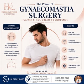 Flatter chest. Greater confidence. 💙

Gynecomastia is a common condition that causes enlargement of