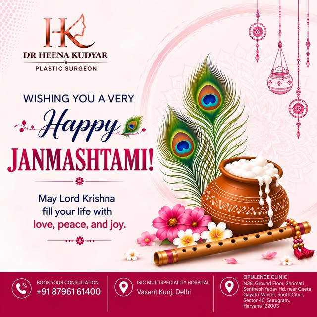 ✨🦚 Happy Janmashtami! 🦚✨

May Lord Krishna fill your life with love, peace, happiness and joy. 💙
