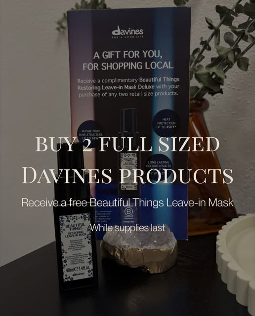 September at J. Smith Extension Studio — here’s what’s on the menu:
✨Buy 2 full-size Davines product