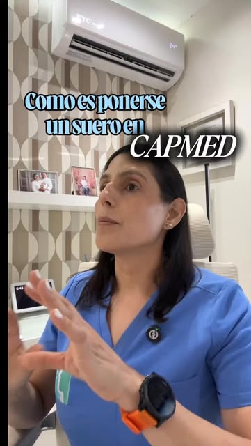 Les digo a mis pacientes que hay que tener calma con el suero puesto... miren cómo estoy yo 😅

Tamb
