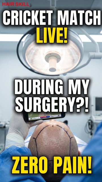 Experience a completely pain free hair transplant at Hair Skill Clinic! 

Our patient is so comforta