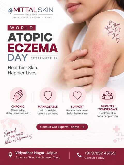 🌿 It’s more than just dry skin! 🌿

Atopic eczema can cause dryness, itching, redness, irritation, 