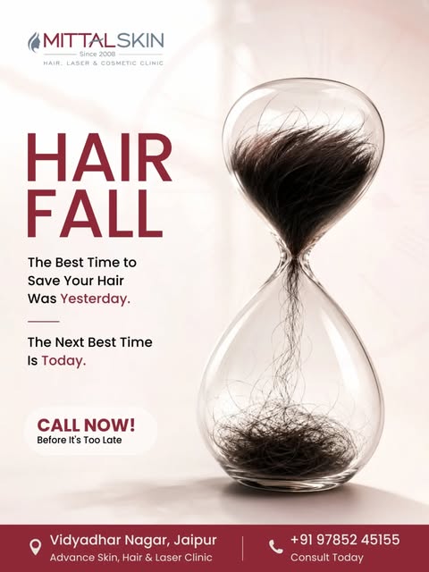 🚨 Hair fall getting worse? Don’t wait for it to become a bigger problem!

Seeing more hair on your 