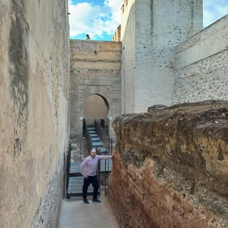 En el interior de la Alcazaba de Badajoz