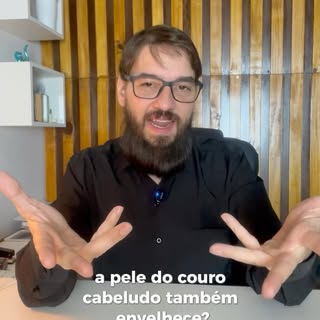 Será que o couro cabeludo envelhece??!!! Vem para o vídeo 📲