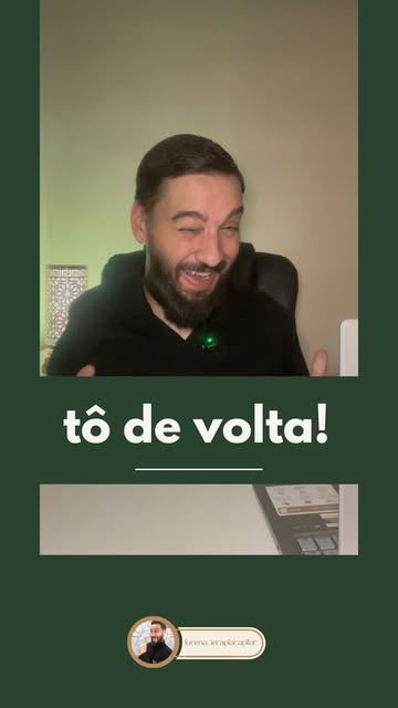 Eu voltei! 😂

Entre mudança de endereço, reforma, obra e aquele tanto de coisa que ninguém vê… os v
