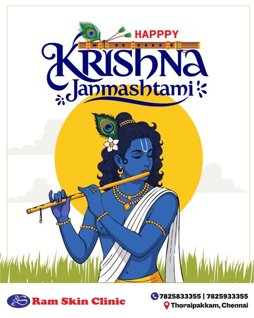 Happy Krishna Janmashtami 🦚✨️
.
.
.
#krishnajanmashtami❤️ #krishnajanmastami2026 #ramskinclinic