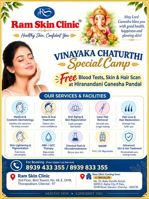 Celebrate Vinayaka Chaturthi with healthy skin and hair! 🪔✨

Visit our stall inside Hiranandani Gan