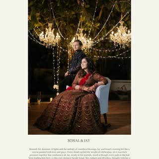 Under the glow of celebration, @sonalhemnani29 and @dr.jayverma stood as if the world had paused to 