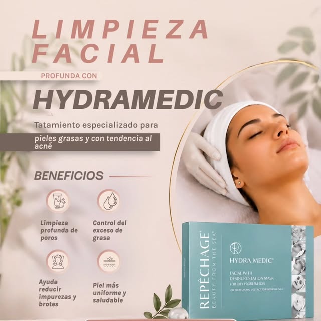 Una limpieza profunda para devolverle equilibrio a tu piel.

La limpieza facial con Hydramedic está 