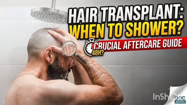When to take bath after hair transplant 
#hairtransplant ##prp #exosomes #hairfall #hairtreatment