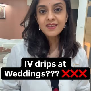 IV drips at weddings might seem like the ultimate luxury. 🩼❌

But putting saline in a bottle for gu