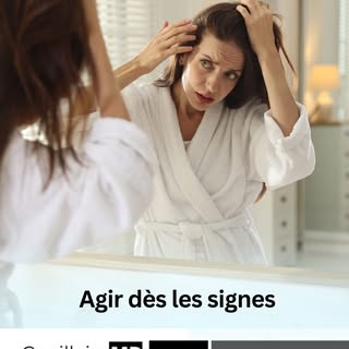 Une perte de cheveux peut sembler discrète au début : raie plus visible, tempes dégarnies, cheveux p