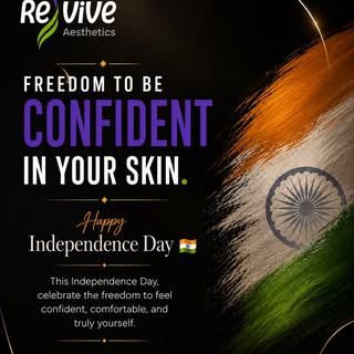 Freedom feels better when you feel confident in your own skin. 🇮🇳✨

This Independence Day, let’s c