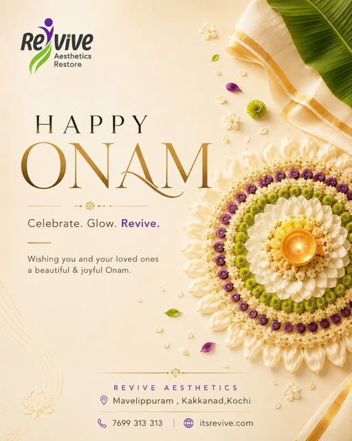 Celebrate. Glow. Revive. ✨

Just like the colours of Pookkalam, may your life be filled with joy, yo