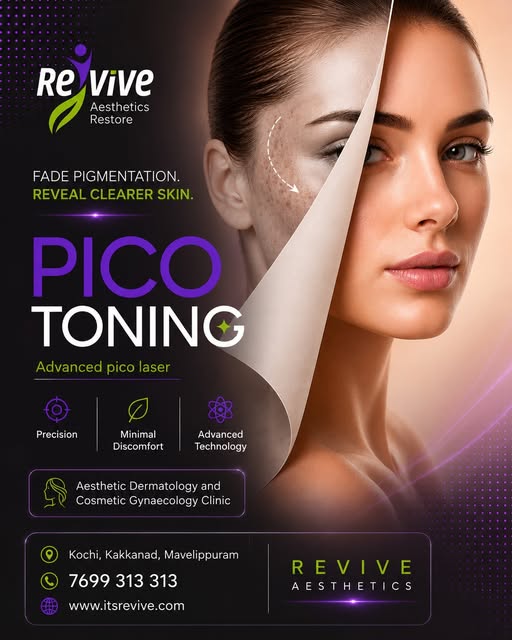 Fade pigmentation. Reveal clearer-looking skin.

Pico Toning at Revive Aesthetics uses advanced pico