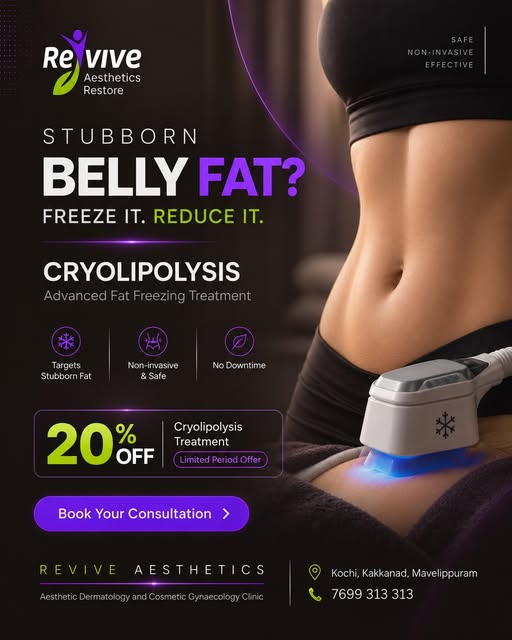 Stubborn belly fat despite your efforts?
Cryolipolysis targets localized fat cells using controlled 