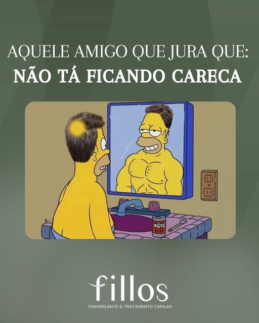 A gente ri… mas no fundo sabe que essa situação já aconteceu!
Quem vive a calvície sabe exatamente d