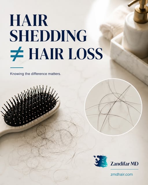 Hair shedding and hair loss may look similar, but they’re not always the same thing.

It’s normal to