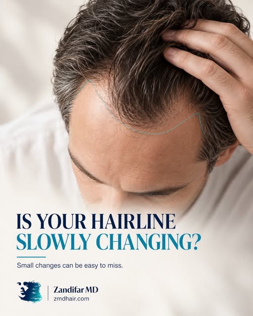 A changing hairline can be easy to overlook—especially when the changes happen gradually.

A slightl