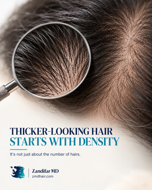 Hair density plays a major role in how full your hair looks—but it’s not simply about how many hairs