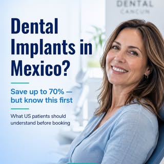 Dental Implants in Mexico — Save up to 70% 🇲🇽
Thinking about implants abroad?

Don’t choose a clin