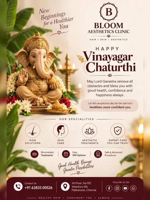 🪔✨ May Lord Ganesha remove every obstacle and bless you with good health, confidence & happiness.


