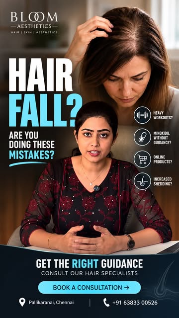 Hair fall isn’t always as simple as it looks.
Starting or stopping treatments like Minoxidil without