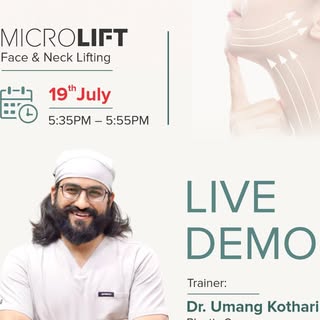 Master the Art of Face & Neck Lifting with MICROLIFT.

Join Dr. Umang Kothari, Plastic Surgeon & Glo