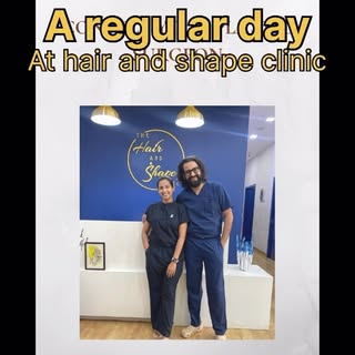 A usual day at hair and shape clinic made even more special by the trust shown in us. 

When doctors