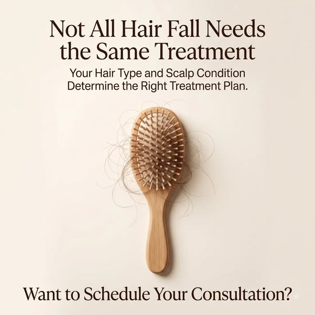 Not all hair fall is created equal. 🔍Seeing extra strands on your brush can be stressful, but using