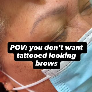 POV: You want nano brows… but you’re terrified of them looking tattooed.

This is exactly why my nan
