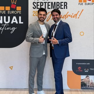 Standing next to a pioneer in hair transplant surgery, @dr.felipepittella at @fueeurope ; the man wh
