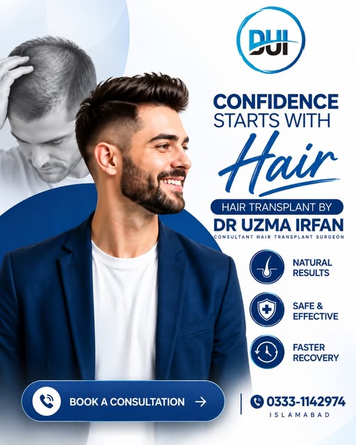 At Dr. Uzma Irfan Hair Transplant Clinic, we provide advanced hair restoration treatments designed t