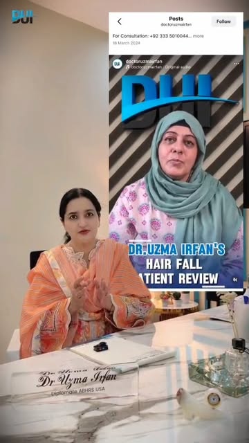 Dr. Uzma focuses on identifying the underlying cause of hair loss and developing a treatment plan ac