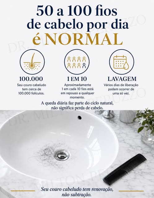🌱 Nem todo fio que cai é sinal de calvície.

Todos os dias, faz parte do ciclo natural do cabelo pe